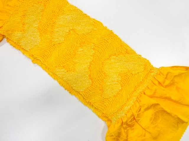 JAPANESE KIMONO / OBIAGE / SILK / SHIBORI